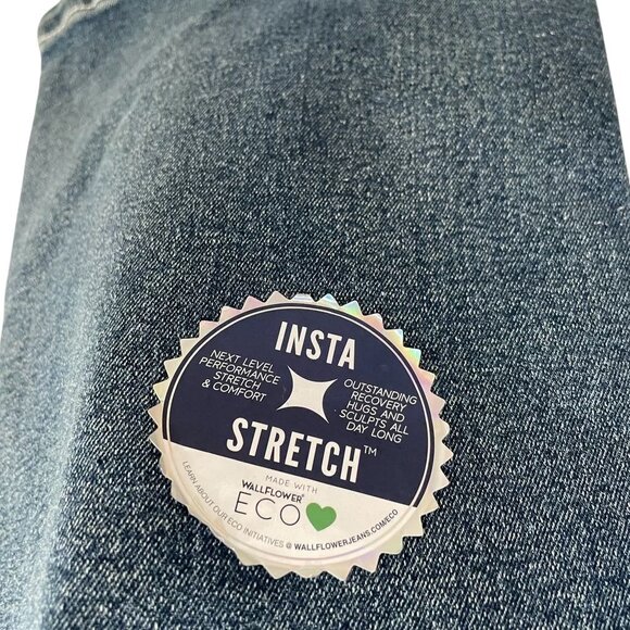 Harper Ivy High Waisted Wide Leg Jeans Boho Embroidered Trendy Comfy Festival - Picture 3 of 12